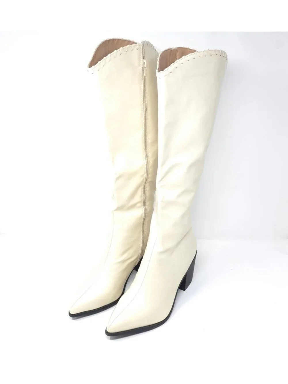 New Journee Collection Daria Bone Knee High Boots Comfort Foam Women’s 9M